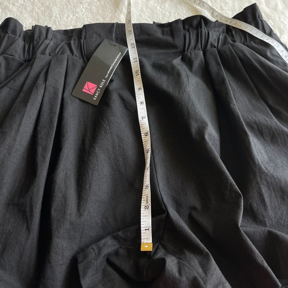 NEW KANCY‎ KOLE Womens Casual Shorts Size 2XL Elastic Waist Comfy Pull on Black - Picture 6 of 12